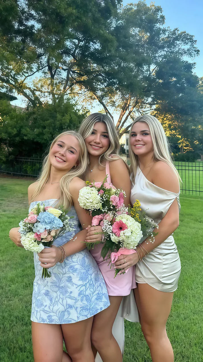 blue floral off the shoulder cute short bodycon homecoming dress cocktail dress prom dress party dress nv1730