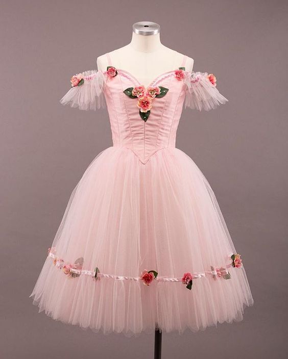 Robe de soirée courte en tulle à fleurs roses, robe de bal féerique, robe de bal nv4455