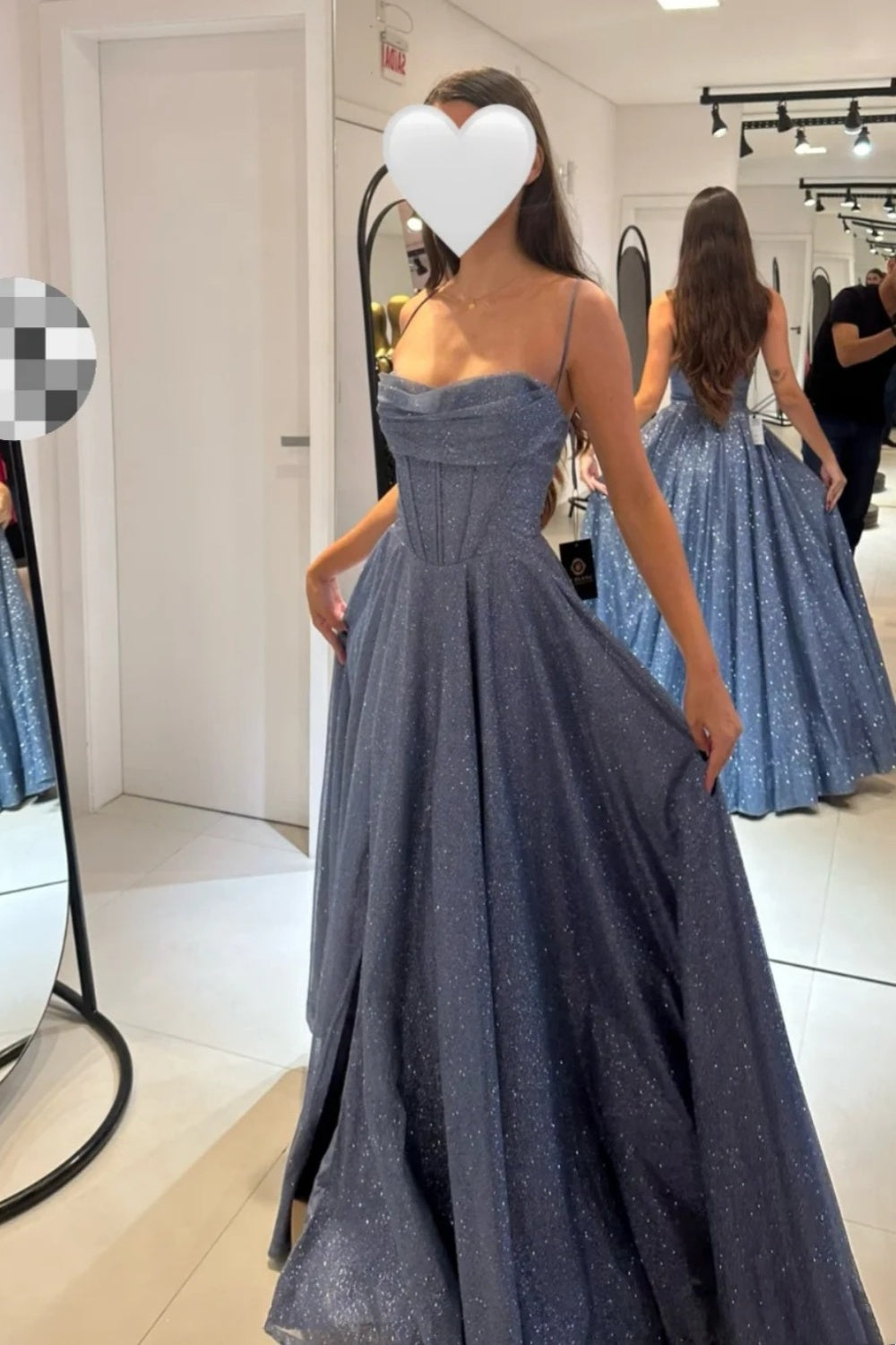 Robe longue de soirée rétro NV6453