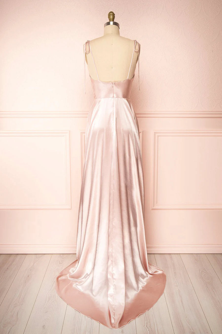 Simple Satin Long Prom Dresses, A-Line Formal Evening Dresses nv1451