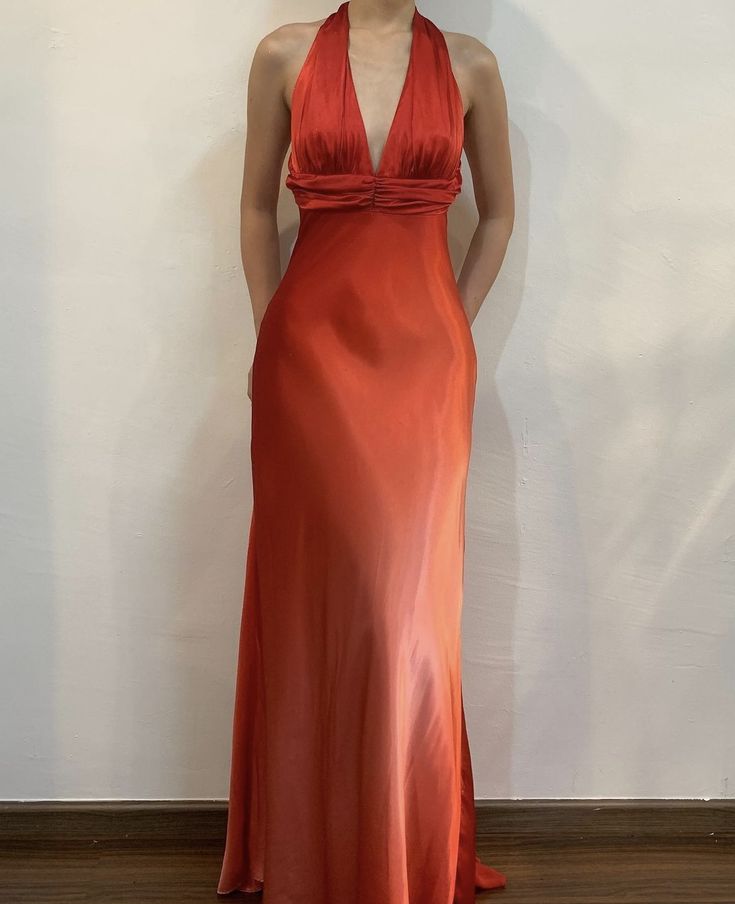 Orange Pretty Fashion Charming Off-shoulder Strapless Long Satin Ball Gown Evening Dress Party Dress nv3616