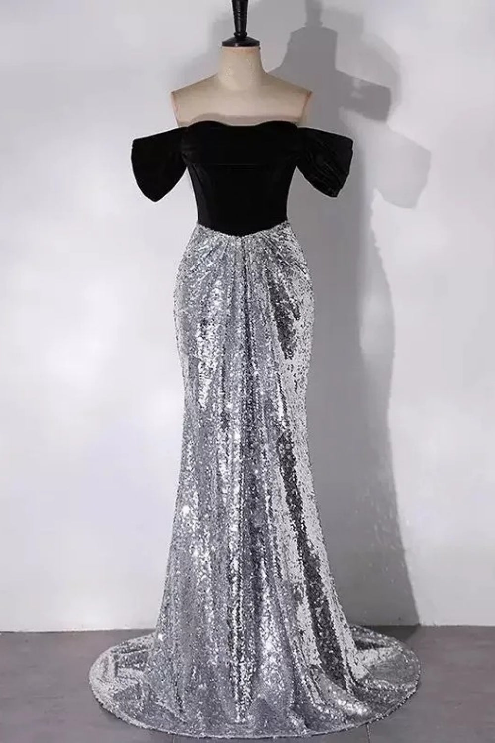 Robe de soirée longue et élégante à sequins brillants NV6720