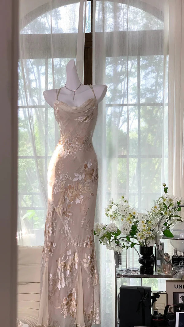 Mermaid Formal Dress Vintage Long Party Dress Evening Dress Prom Dresses nv4327