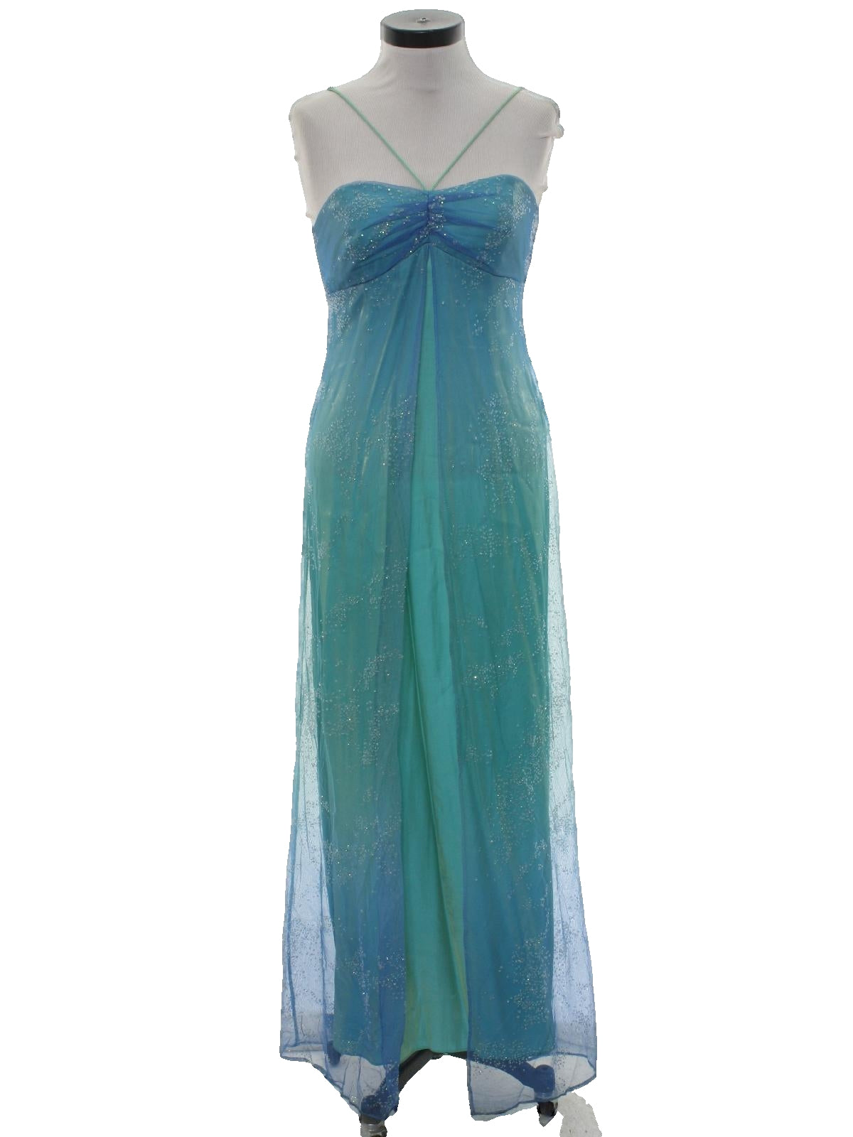 Blue shiny fashion gradient spray gold retro elegant sling long tulle ball gown evening dress party dress nv2761 nv2761