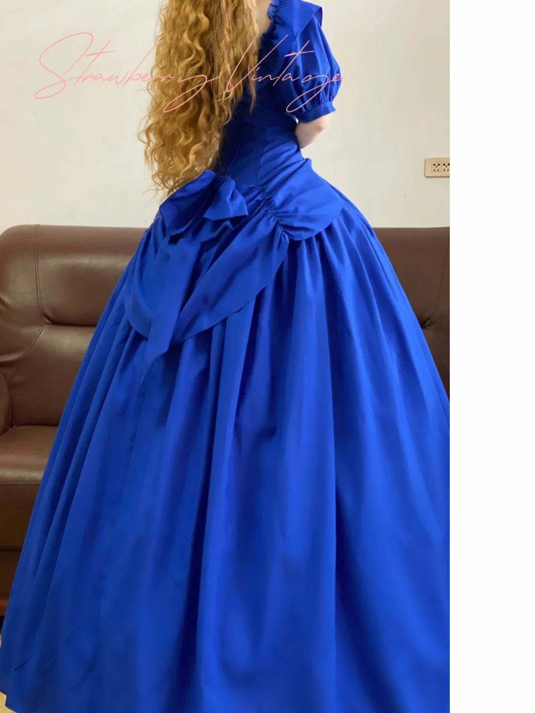 Klein Blue Elegant Long Tulle Ball Gown nv5024