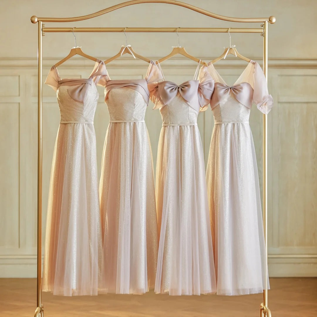 Pink Fashion Elegant Long Satin Bridesmaid Dress Prom Dress Evening Dress Party Dress Graduation Dress nv4045