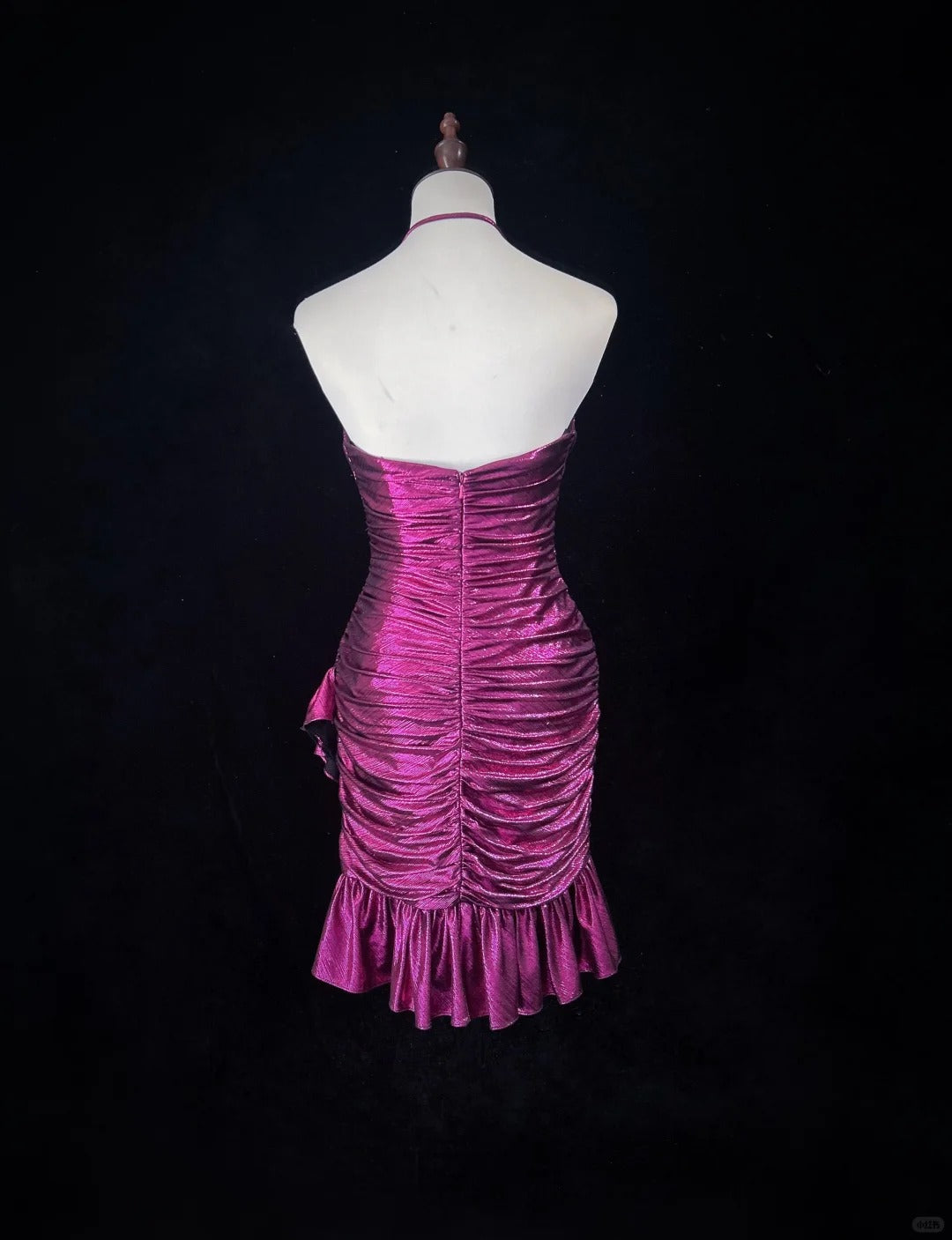 Pink Fashion Homecoming Dress Short Satin Prom Dress Evening Dress Party Dress nv4394