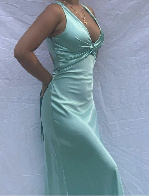Purple/green/red/yellow fashion elegant V-neck backless vintage prom dress evening gown party dress nv1932