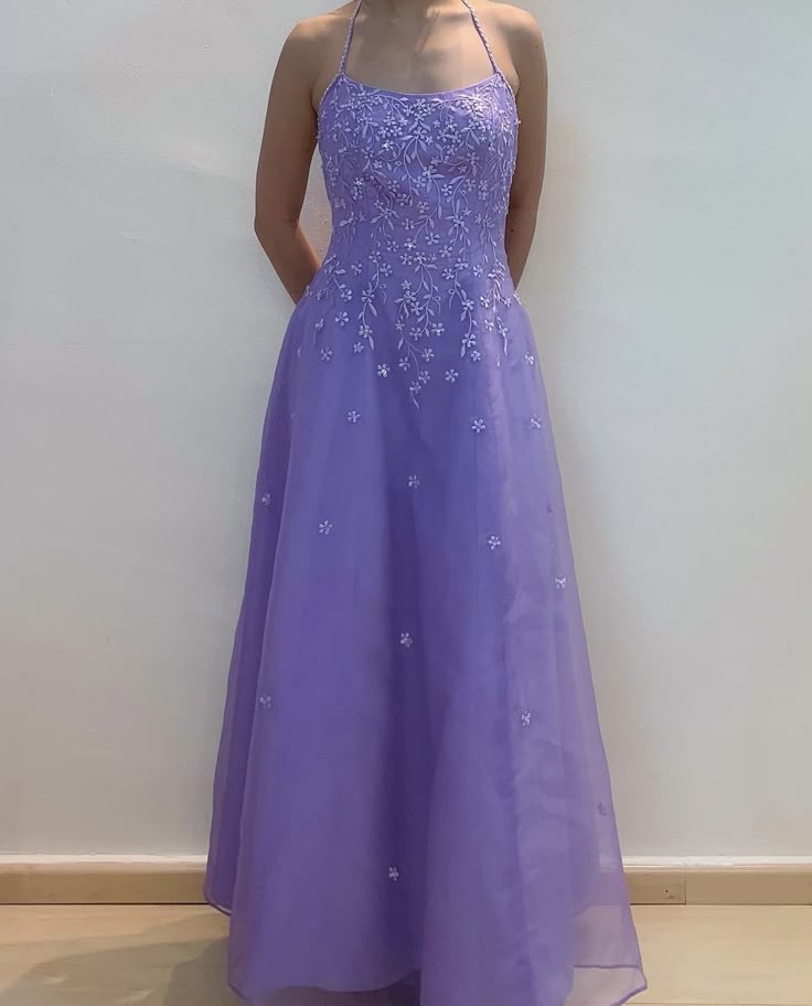 Purple fashion elegant exquisite embroidery sling long chiffon off-shoulder ball gown, evening dress, party dress nv3715