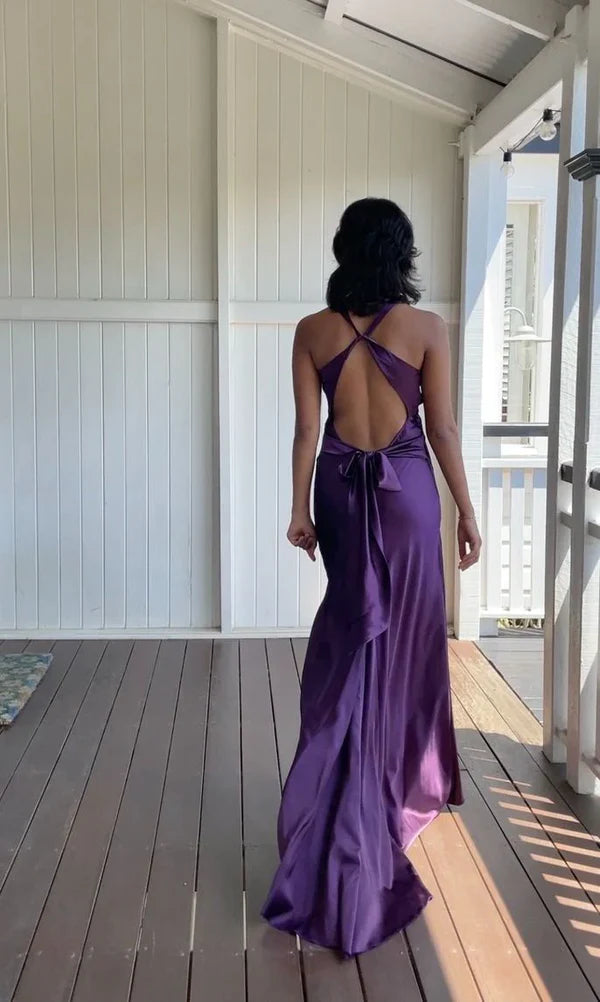 Purple/green/red/yellow fashion elegant V-neck backless vintage prom dress evening gown party dress nv1932