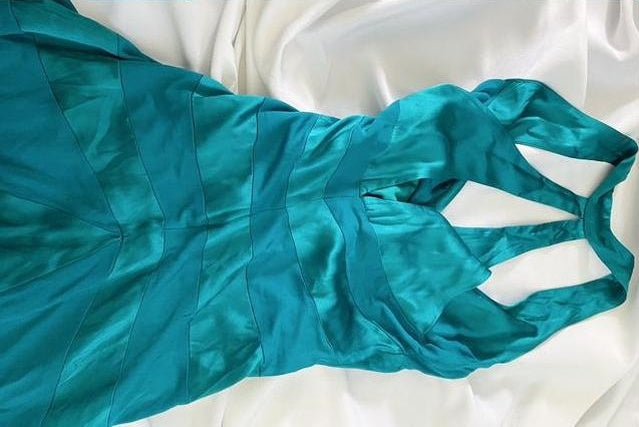Blue Vintage Fairy Short Satin Homecoming Dress Party Dress Birthday Dress Prom Dress nv4541
