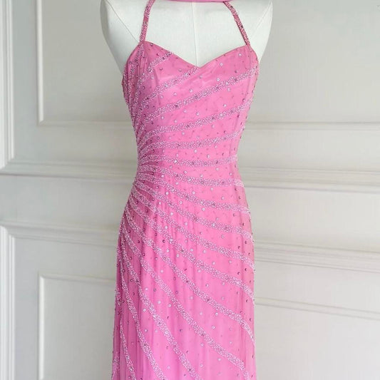 Vintage pink 90s y2k fairy boho crystal beaded embroidery sweetheart neckline long prom dress evening gown party dress nv4409