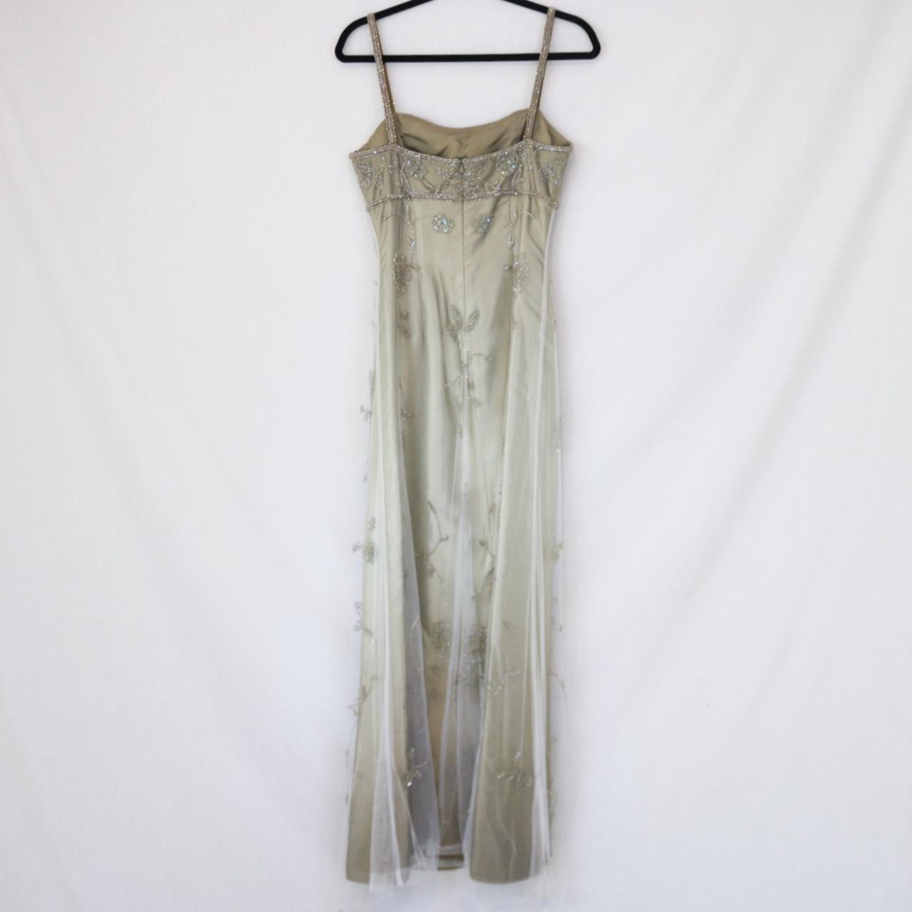 ✨Vintage Champagne Gold Empire Dress High Waist Fairy Long Tulle Formal Prom Dress Evening Gown nv4992