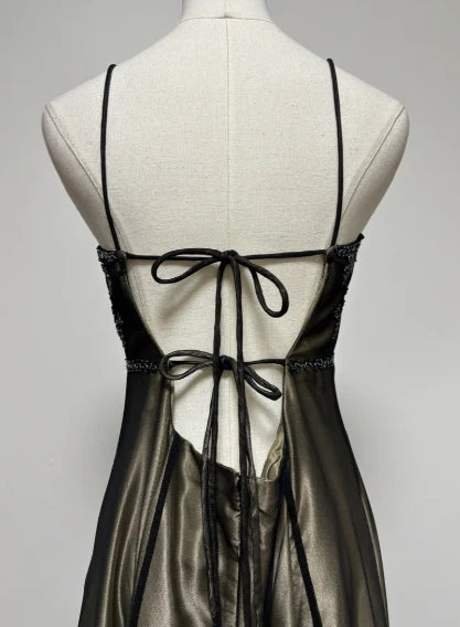 Gorgeous Vintage Ombre Beaded Long Tulle Satin Ball Gown Evening Dress Party Dress nv3976