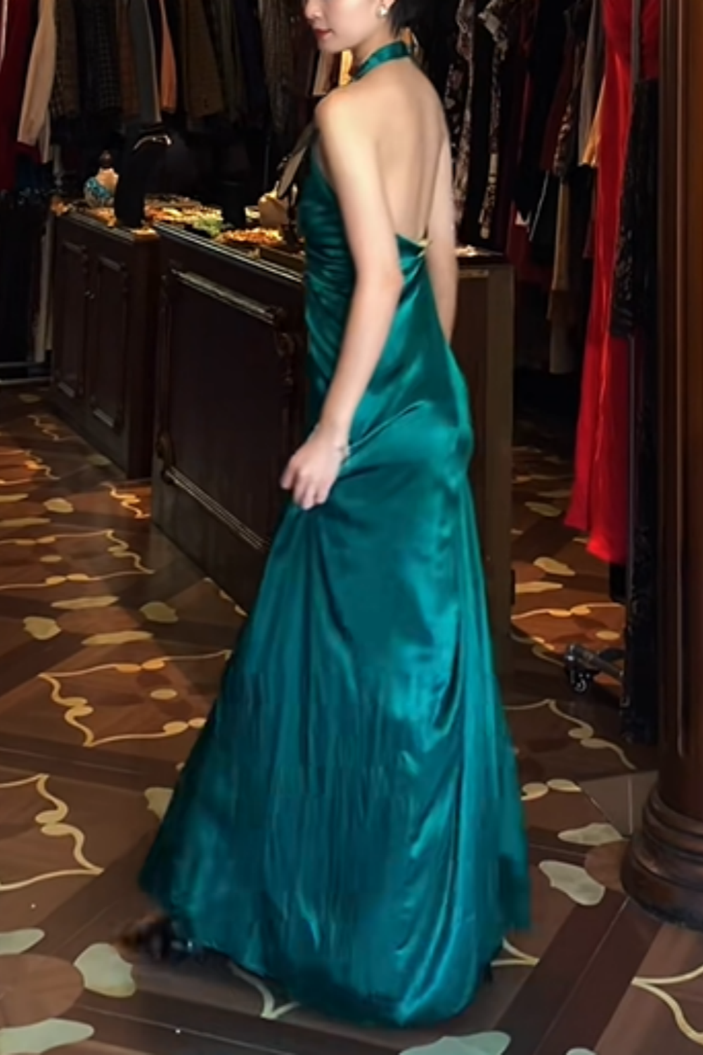Robe longue de soirée rétro NV6442