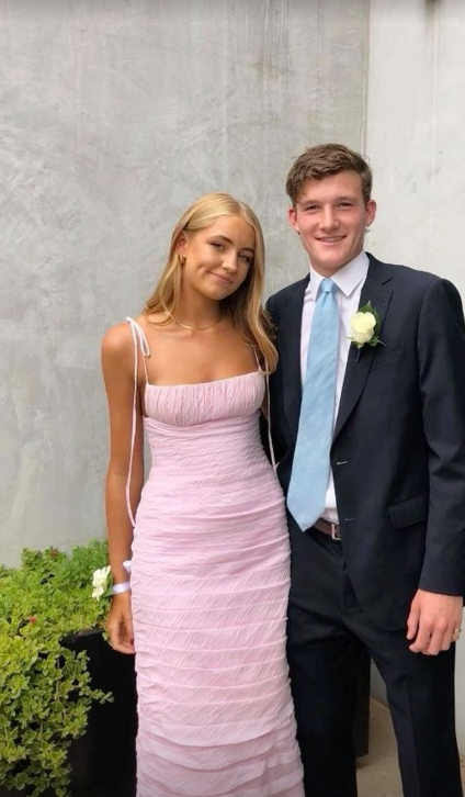 Spaghetti straps pink long prom dress evening dress nv1402