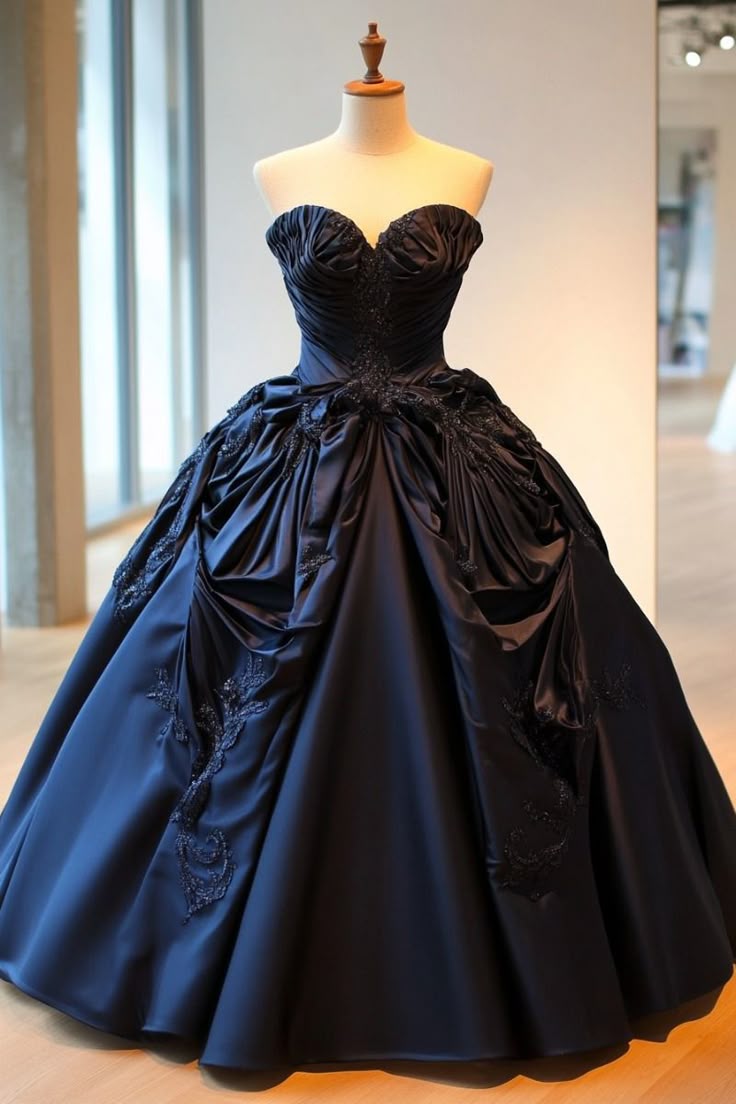 Robe de bal longue noire style rétro NiceVestidos NV6111