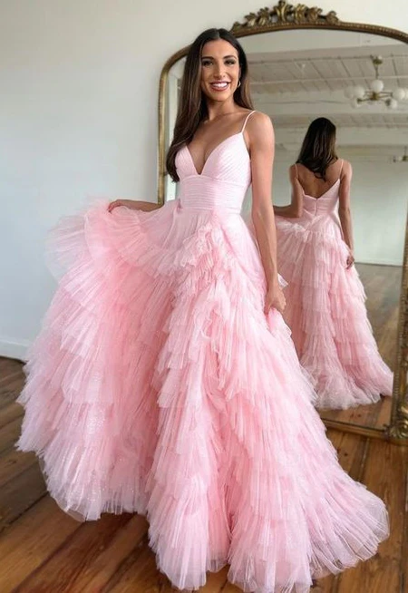 Unique Prom Dress Deep V Neckline, Long Homecoming Dress, Wedding Dress, Formal Dress, Evening Dresses, Graduation School Party Gown nv1037
