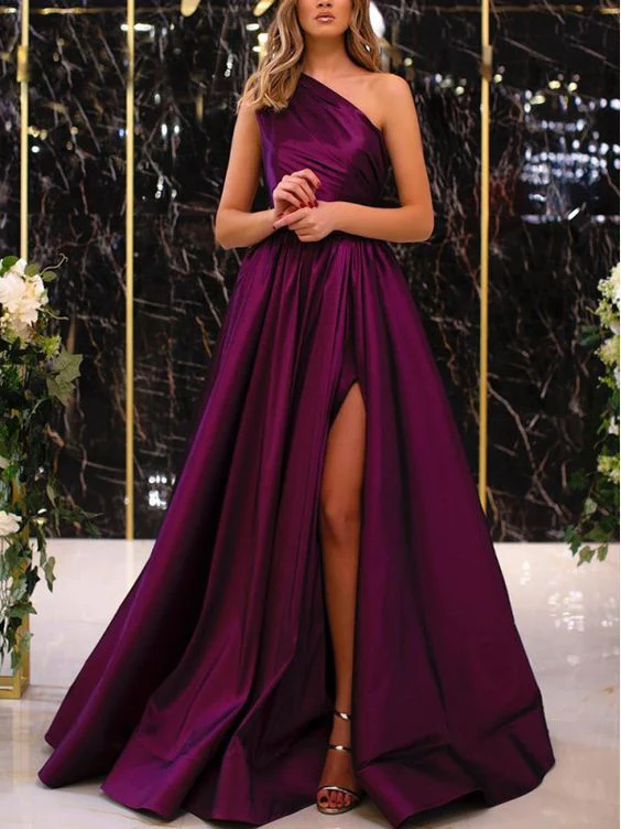 Born One Shoulder Elegant Swing prom Dress nv483