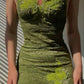 Green Lace Homecoming Dress Short Birthday Party Dress nv4353