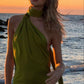 Green backless mini homecoming dress prom dress cocktail dress nv1810