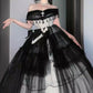 Robe longue rétro style nouvelle robe d'anniversaire magnifique NV6498