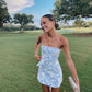 blue floral off the shoulder cute short bodycon homecoming dress cocktail dress prom dress party dress nv1730