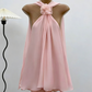 Robe de soirée courte en mousseline de soie, motif floral délicat, couleur champagne, robe de fête d'anniversaire, nv4104