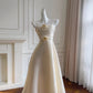 Pastel Yellow Sweet Elegant Delicate Floral Long Chiffon Homecoming Dress Prom Dress Evening Dress Party Dress nv4133