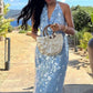Sparkly Sequins Blue Halter Backless Mermaid Long Evening Dress,Prom Dress nv5338