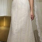 White simple, fashionable and elegant bow decoration, long exquisite lace floor-length tail ball gown, evening gown, ball gown, imperial gown, wedding dress nv3943