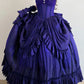 Purple Vintage Fashion Elegant Long Satin Floor Length Ball Gown Evening Dress Party Dress nv4193