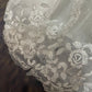 Ivory White Gorgeous Fashion Elegant Floral Exquisite Beading lace Long Satin Tulle Ball Gown Evening Gown Wedding Dress nv4063