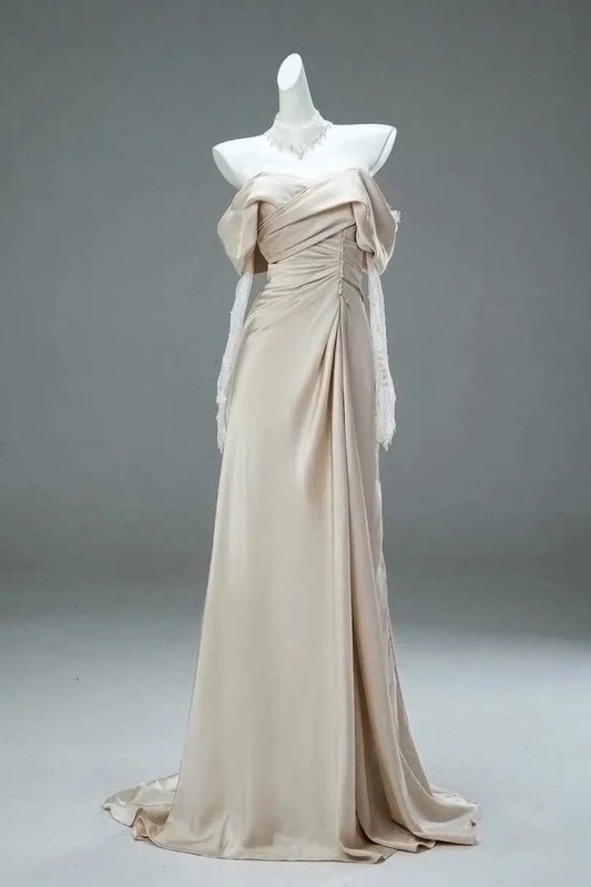 Robe de soirée longue élégante en satin NV6621