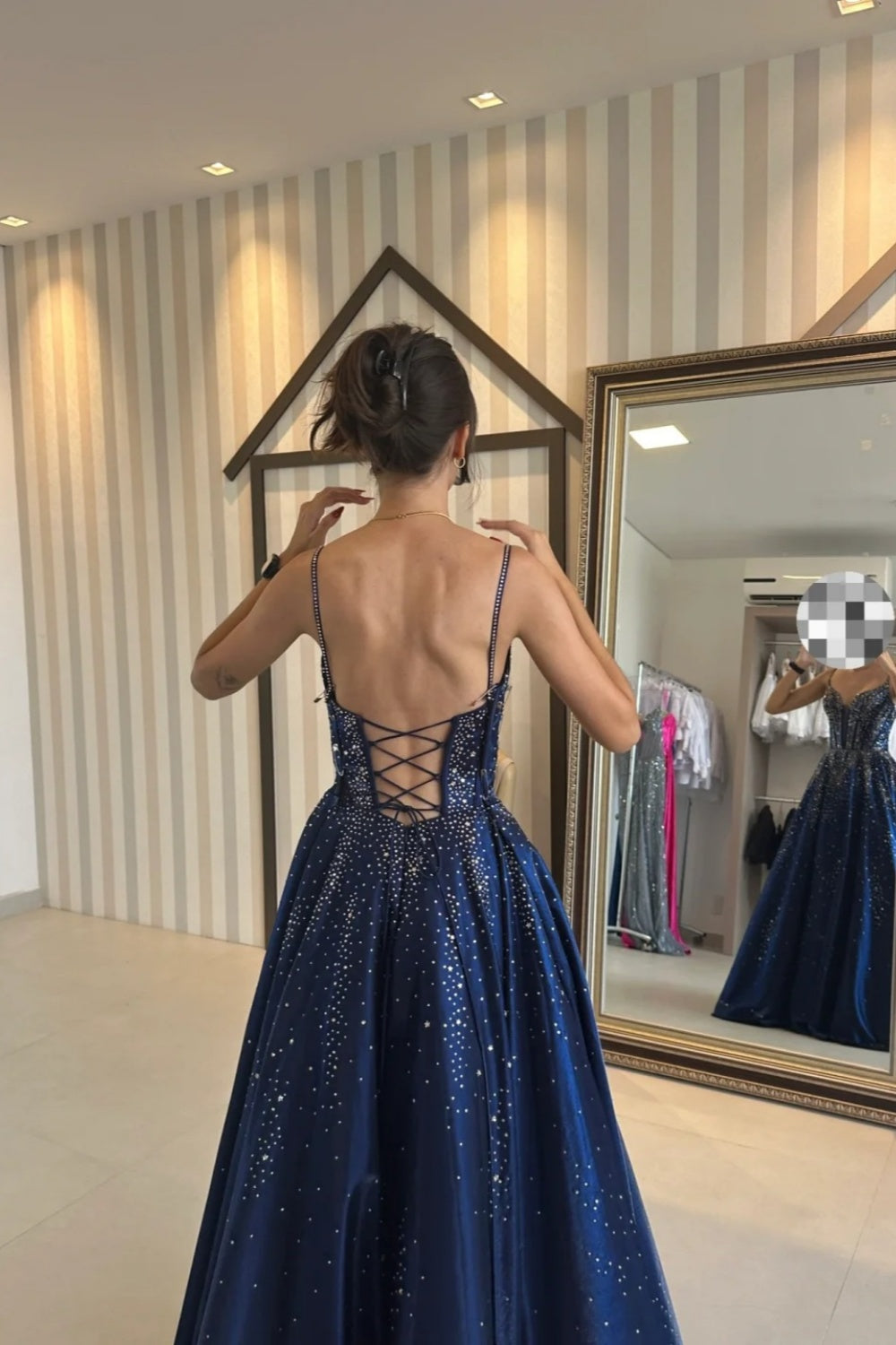 Robe longue de soirée rétro NV6452