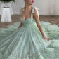 Green shiny sequins midi homecoming dress party dress prom dress nv71