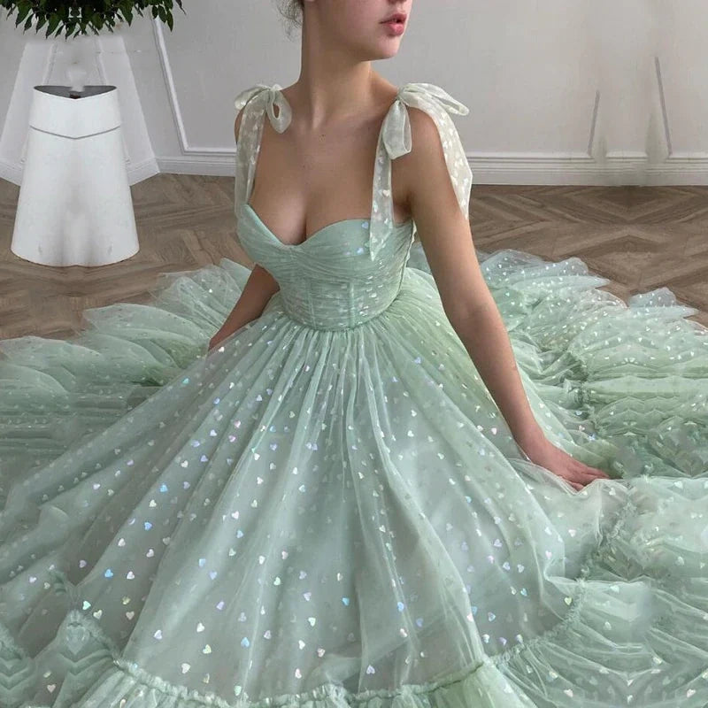 Green shiny sequins midi homecoming dress party dress prom dress nv71