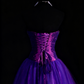 NiceVestidos--Vintage Purple Delicate Beaded Long Satin Tulle Ball Gown Graduation Dress NV5861