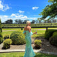 Jade Ruffle Sleeve Corset Maxi Women Long Skirts 2 Pieces Sexy Short Sleeve nv1649