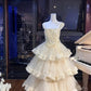 Robe de princesse ravissante et délicate, longue robe de bal en tulle à plusieurs couches NV6643