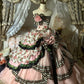 Pink Floral Princess Tulle Floor-Length Ball Gown nv5173