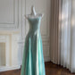 NiceVestidos-_Minimalist Mint Green/Pastel Pink Spaghetti Strap Slim-Fit Long Evening Gown NV5934