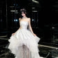 Robe blanche courte/longue NV6728