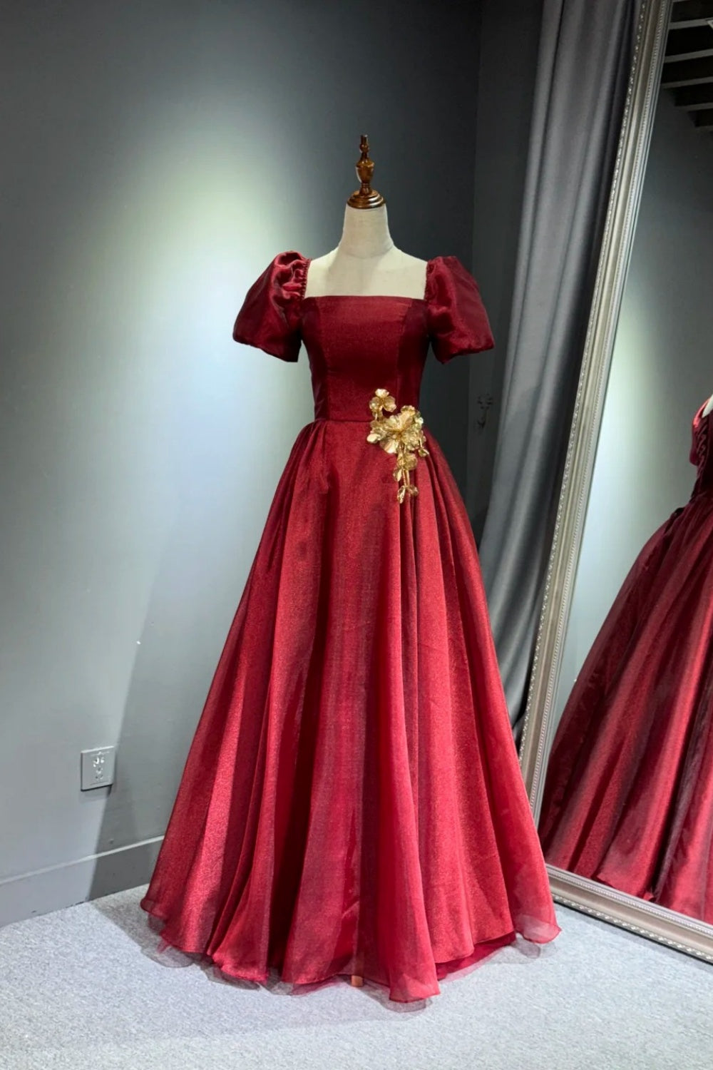 Robe de bal longue rouge NV6625