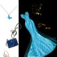 Blue sparkling beaded long tulle ball gown evening dress nv5250