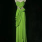 Robe longue vert olive NV6864
