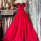 Retro red fashion long chiffon prom dress nv5428