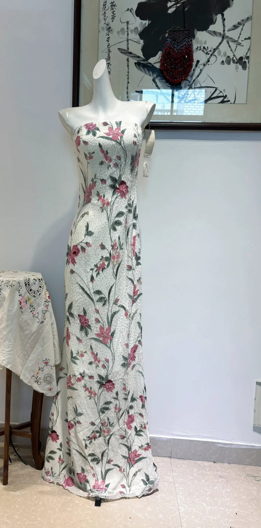 Robe longue de soirée rétro NV6446