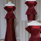 NiceVestidos-_Burgundy elegant sparkling long ball gown formal dress NV5990