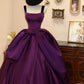 NiceVestidos--French Elegant Satin Gown, Long Sleeveless Vintage Ball Gown NV5821